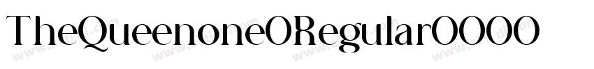 TheQueenone Regular字体转换
